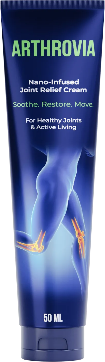 Tuba Arthrovia 50 ml z napisom Nano-Infused Joint Relief Cream, nanokrema za nego kože nad sklepi